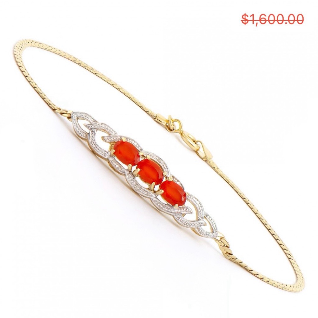 Genuine Brilliant Diamonds And Agate 18k Gold Designer Bracelet